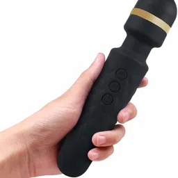 R A Products USB GUTA Black Handheld Body Massager | Wand Massager for Woman and Men | Bendable Neck | Quiet & Powerful Motor | Portable Vibrator & Waterproof Design (Sport Black) Massager-picture-12
