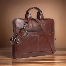 jairaj Men & Women Brown Messenger Bag image 1