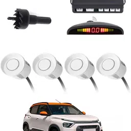 peeps store Universal 4 White Reverse Parking Sensor-PS25A942 Universal 4 White Reverse Parking Sensor-PS25A942 Parking Sensor-picture-26