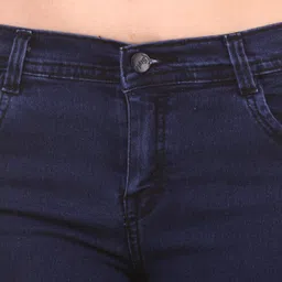 pantof Solid Women Denim Light Blue Hotpants image 4