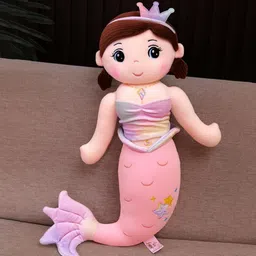 plushjoy Cute Mermaid Doll Soft Toy for Kids Birthday Gifts Decoration- 48 cm image 2