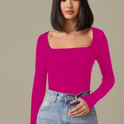 dream beauty fashion Casual Regular Sleeves Solid Women Pink Top-picture-30