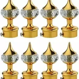 ebenezer Curtain Knobs Rod Rail Bracket Gold - 8 Pcs Door Hanger Door Hanger-picture-26