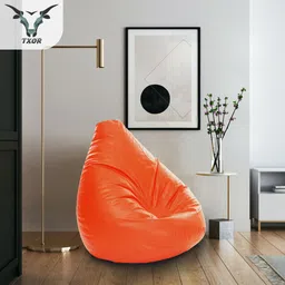 txor 4XL Premium Leatherette Classic Teardrop Bean Bag With Bean Filling image 4