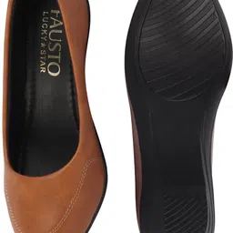 fausto Formal Back Open Platform Wedge Heel Loafer Shoes Slip On For Women image 5