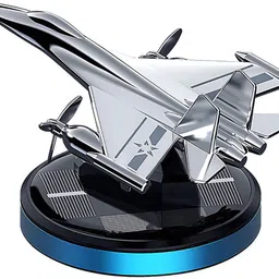 glowmyst ® Solar Silver Fighter Jet Rotating Aromatherapy Metal Air Freshener Car Freshener Diffuser-picture-28