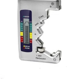 syga Digital Battery Tester Battery Capacity Tool Small Mini Button Batteries-Silver Analog Battery Tester-picture-10
