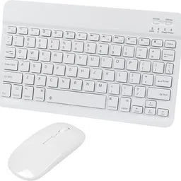 RODEX Bluetooth Keyboard and Mouse Combo,Ultra-Slim Ergonomic Small Rechargeable for Apple iPad iPhone Samsung Tablet Phone Android PC Computer Mac Smartphone Keyboard Skin-image-1