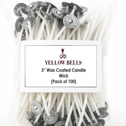 yellowbells 3 Inches Candle Making Wick, Wax Coated Candle Wick Thread Candle-picture-20