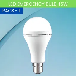 sacro 15W Rechargeable Inverter LED Bulb with Upto 4H.Power Cut Lighting Pack od_1Q351 4 hrs Bulb Emergency Light image 1