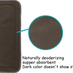 wahhson Bamboo Fibre Charcoal Reusable Diaper Inserts for Newborn Baby,Premium 5 Layers image 3