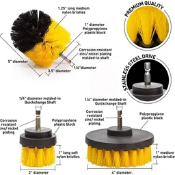 cheferyn DRILL SCRUBBER BRUSH 8PCS SET Fiber Wet and Dry Brush image 2