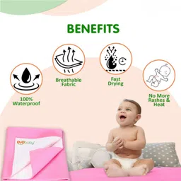 hanu vedha Dry Waterproof and Reusable Mat/Underpad/Absorbent Sheets/Mattress Protector image 5