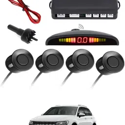 maties Universal 4 Black Reverse Parking Sensor With LED Display For Cars-272 4Black Parking Sensor With LED Display Increased Safety For Car-272 Parking Sensor image 1