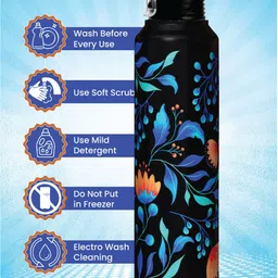 speedex Stainless Steel Water Bottle for fridge School Gym Yoga Home office Boys Girls 1000 ml Bottle image 5