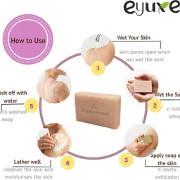 eyuxee organic goat milk soap, ayurvedic bathing bar, all skin types image 5