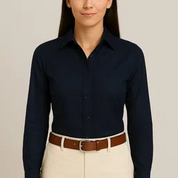 teenalo Women Regular Fit Solid Formal Shirt image 1