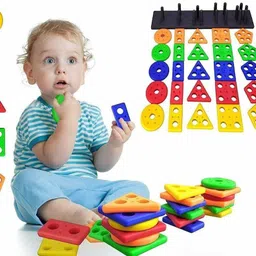 kappali Angle Geometric Plastic Blocks, Sorting & Stacking Toys for Toddlers and Kids,-picture-19