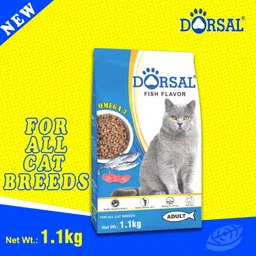 dorsal CAT FOOD (HIGH QUALITY)-1.1KG Fish 1.1 kg Dry Adult Cat Food image 5