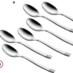 arni Stainless Steel Cutlery Set Set of 24 (Contains: 6 Table Spoons, 6 Tea Forks, 6 Spoons, 6 Soup Stainless Steel Cutlery Set image 4