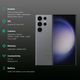 SAMSUNG Galaxy S23 Ultra 5G (12GB RAM, 256GB, Graphite) image 3