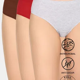 Pack of 3 Women Hipster Grey Panty-image-18