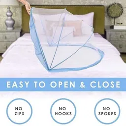 ersad enterprise Baby Foldable 0 to 24 Months Mosquito net Polyester Washable Infants Mosquito Net image 3