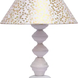 foziq Attractive & Fancy Table Lamp With White Metal Base Table Lamp image 3