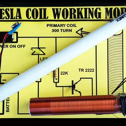 genescribe Tesla Coil Working Model Science project Educational Electronic Hobby Kit-picture-10