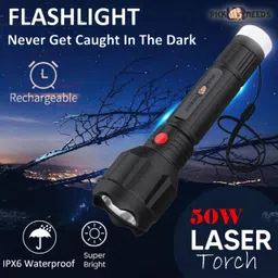daily needs shop Rechargeable Emergency Mini Night Lamp Flashlight With Lithium Battery 3 hrs Torch Emergency Light image 5