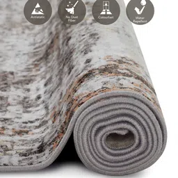 obsessions Rust and Cream Abstract 5x7 Feet Machine Made Carpet image 5