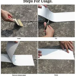 dn brothers Single Sided Super Strong Butyl Sealant Sticky Tape Dispenser Dispenser Leakage Repair Waterproof Tape for Pipe Leakage Roof Water Leakage Solution(5mt) (Manual) image 2