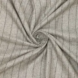 the conversion Grey Premium Jute Geometric 7ft Light Filtering Eyelet Door Curtain image 4