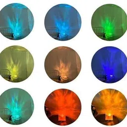 geeklane Crystal Ocean Wave Projector Table Lamp 3D Projector Light Water Wave Effect Night Lamp image 5