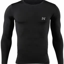 ninq Mens Workout Set Compression Shirt and Pants Top Long Sleeve Sports Tight Men Compression image 3