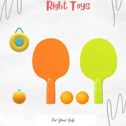 countrylink Hanging Table Tennis Trainer Ping Pong Ball for Kids 2 Racket & 3 Practice Ball Table Tennis Kit-picture-14