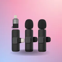 syara K9 Dual Wireless Mic WithCollar Microphone for YouTube &Live Voice RecordingG256 Microphone image 1