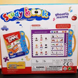 bighit Musical Learning Study Book with Number, Letters, Animals, Relationships, Poems, Instruments Learning Toys for 3 years old Kids image 3