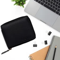 delcy Men Casual Black Artificial Leather Wallet-picture-18