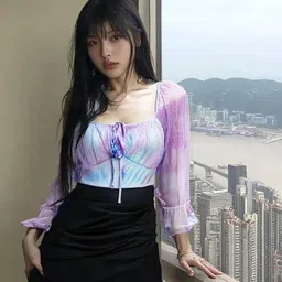 urban streetwear Women A-line Purple Above Knee/Mid Thigh Length Dress-picture-13