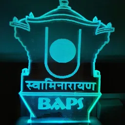 feelon BAPS Acrylic 3D Illusion RGB 7 Colour Changing LED Plug and Play Night Lamp image 3