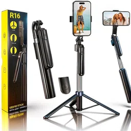 Nextronomy R16 170cm Telescopic Selfie Stick Tripod | Strong Grip | Universal Phone Mount Tripod-picture-24