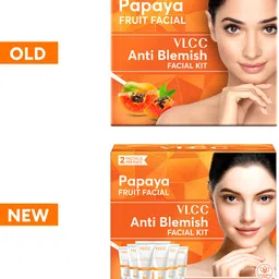 vlcc Papaya Fruit Single Facial Kit For Refreshed & Blemish Free Skin 60 g image 2