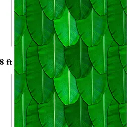 dm fashion Banana Green Leaf Backdrop Decoration image 2