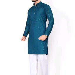 jilani traders Men Viscose Rayon Kurta Pyjama Set-picture-12