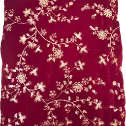 seg Unstitched Velvet Multi-purpose Fabric Embroidered, Embellished image 4