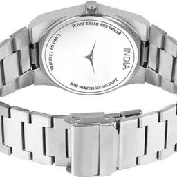 mirsho Analog Watch - For Men Dial Silver Stainless Steel Strap Analog Watch - For Men image 4