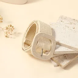salty Women Casual, Formal, Party Beige Fabric Belt image 2