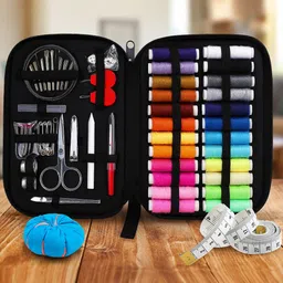 oytra Sewing Kit 99 Pcs Threads Needles Scissors Buttons Tape Tools for Stitching DIY-picture-43