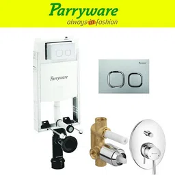 parryware Half Frame Concealed Cistern, with divater body upper part set of 1 pic 383 Dual Flush Tank-picture-38